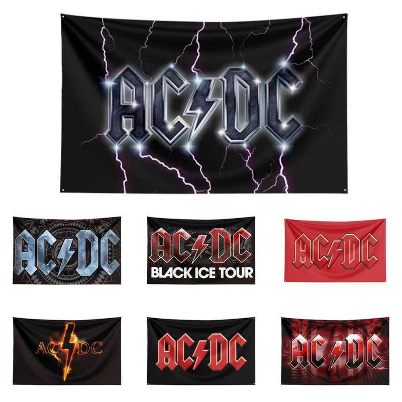 High Quality Rock Band Flag AC/DC Flag Home Decor Polyester Banner ...
