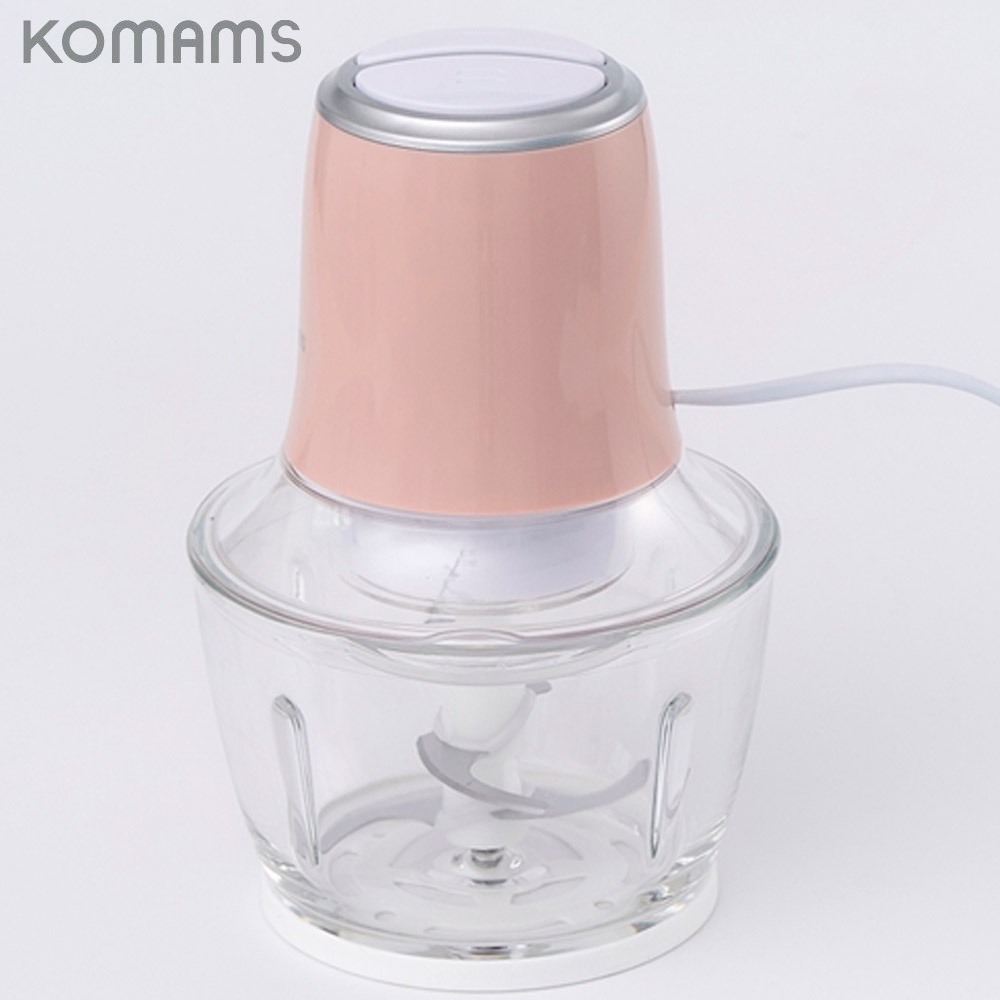 Bomann Komams FC2501P 1L Glass Chopper Meat Grinder Bowl Mixer
