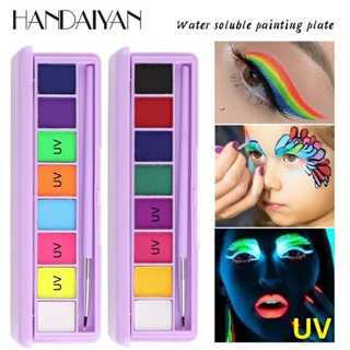 Body Face Paint Glow in the Dark Face Paint for Kids With Stencils UV Neon  Fluorescent Art Painting Halloween Party SFX Makeup