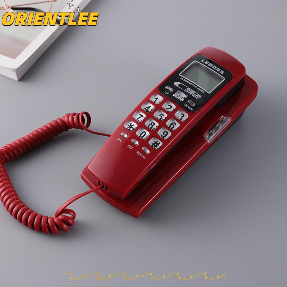 ORIENTLEE Corded Telephone, Wall Mounted Landline Handset Phone, Caller