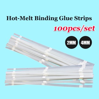 100Pcs Hot Melt Glue Strips 2mm for Book Binding Hot Melt Binding Machine