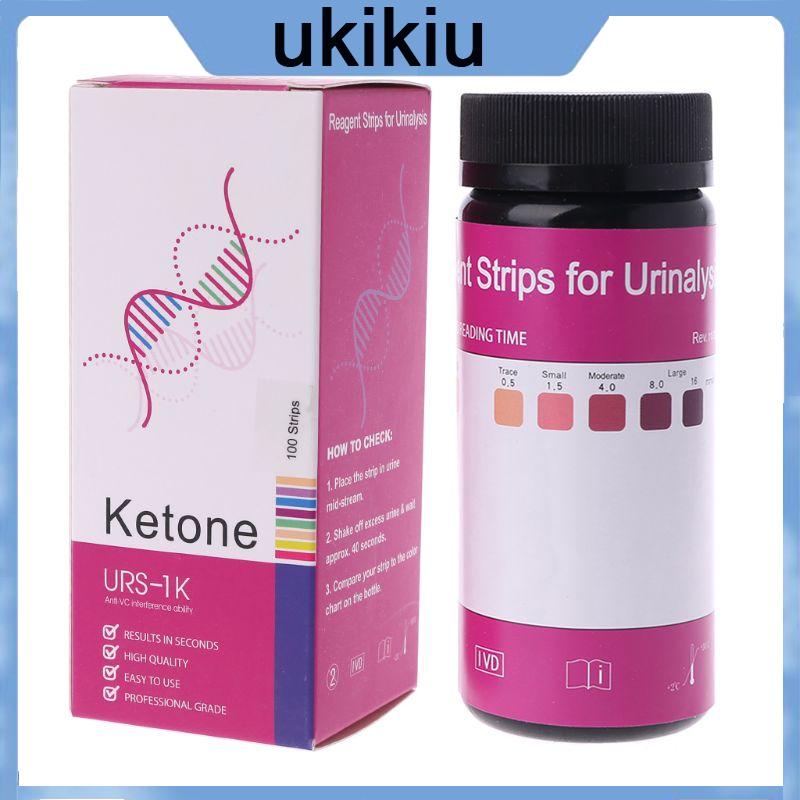 UKI 100 Pieces Urine Ketone Test Strip Ketosis Home Urinalysis Weight