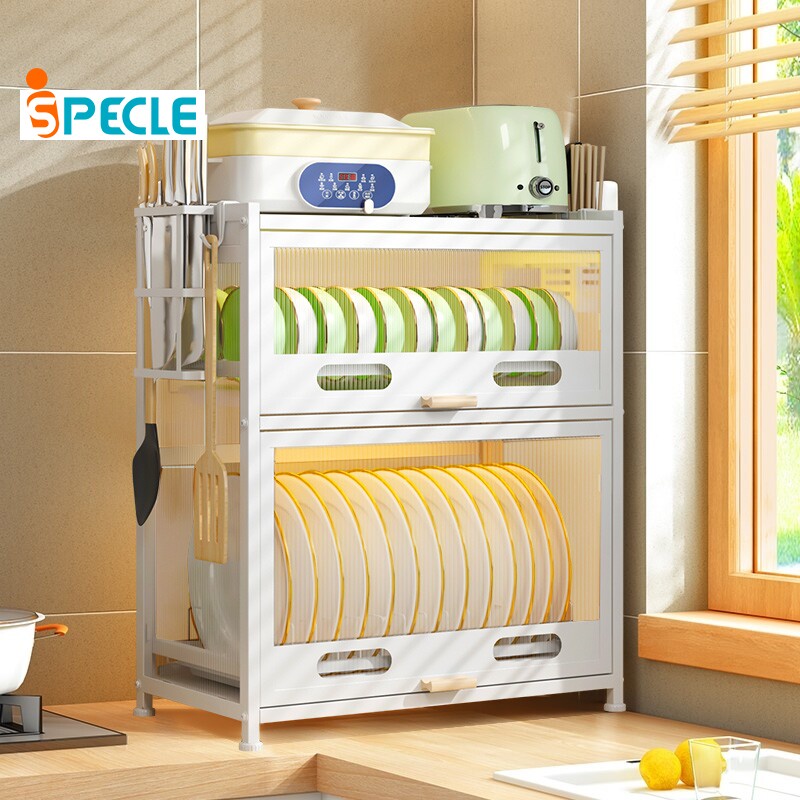 iSPECLE【Promotion BUY 1 GET 5 item】Kitchen Dish Rack Organizer Cabinet ...
