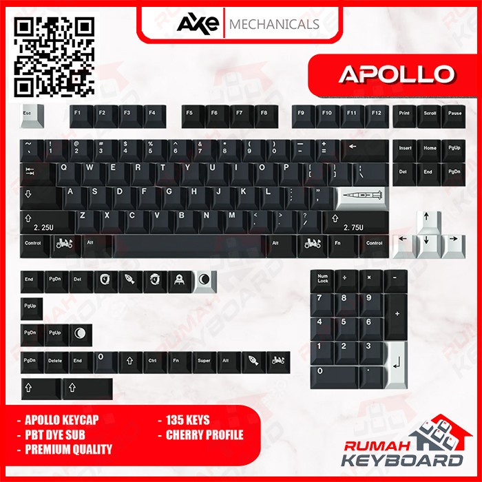 Keycap - KEYCAPS - CHERRY - APOLLO - PBT - DYE SUB | Shopee Philippines