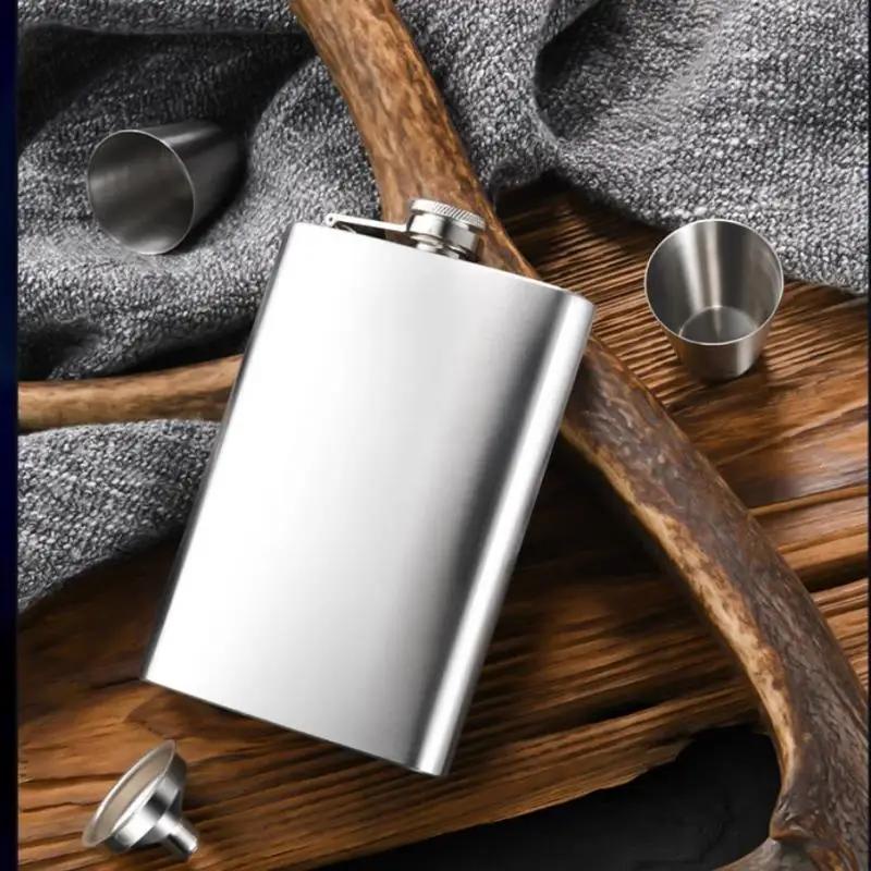 Wine Pot 304 Stainless Steel Wine Hip Flask Sealed Whisky Vodka Alcohol