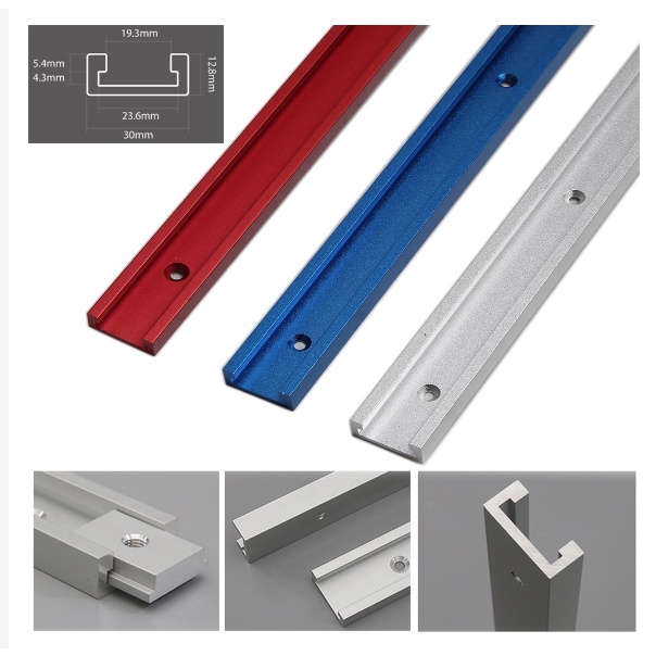 COD Aluminum alloy sliding tool 300mm/450mm T-groove oblique joint rail ...