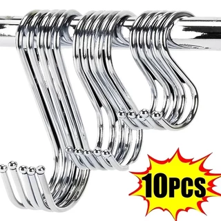 3X Stainless Steel S Shape Hooks Powerful Kitchen Hanger Clasp