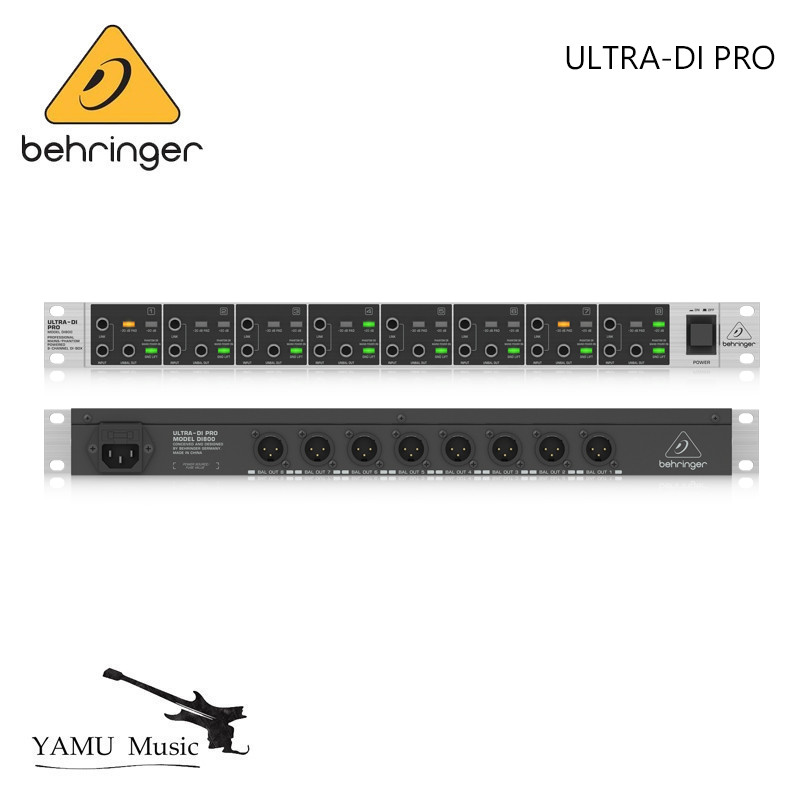 Behringer ULTRA-DI PRO DI800 Professional Mains/Phantom Powered 8 ...