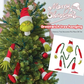 Multicolor Grinch Large Wood Plank Sign - 46 x 9 (1 Count) - Vibrant  Christmas Decor, Perfect Seasonal Decoration for Home & Party