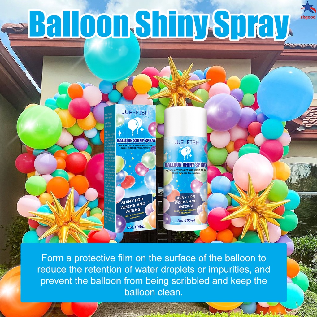 Latex Balloon Gloss Shine Spray Specially Formulated Balloon Glow Spray