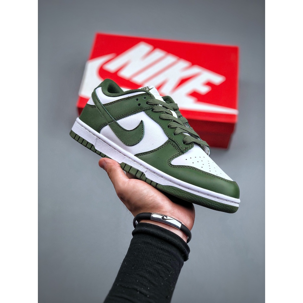 [Physical photos]Couple Shoes Dunk Low "Medium Olive" Sneakers For Men