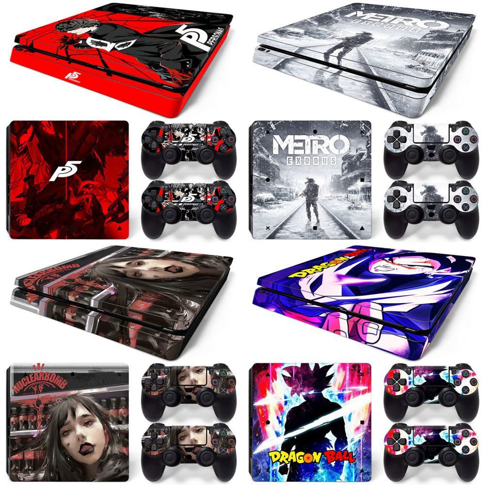 Ps4 Slim Game Console Sticker Protective Film Color Sticker Skin ...