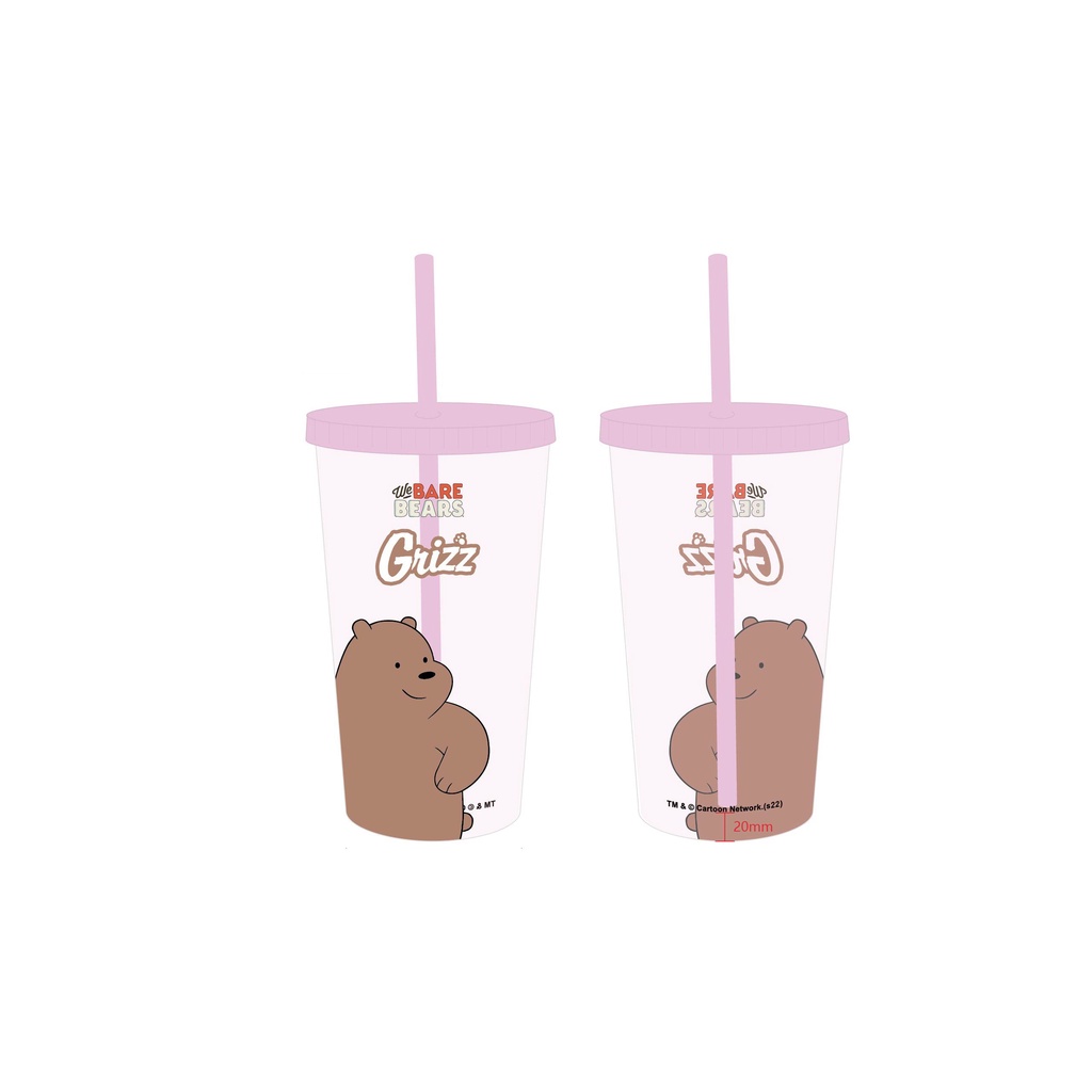 MINISO WBB Tumbler with Straw 600mL Grizz Shopee Philippines
