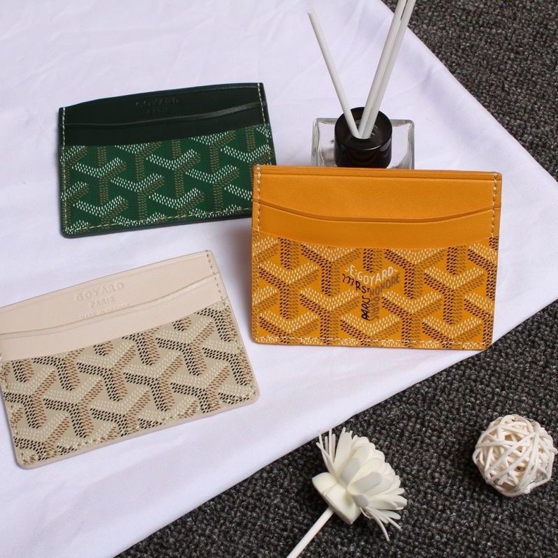 Goyard card holder clearance new