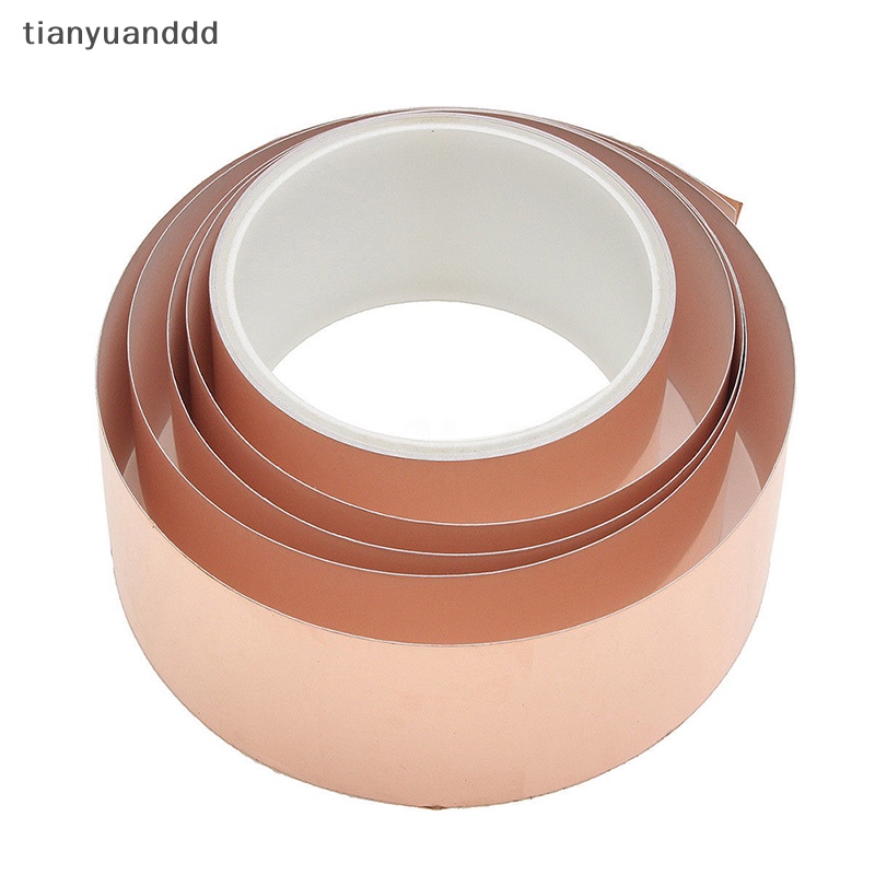 Copper Foil Tape With Conductive Adhesive - 3mm To 50mm Width For Guitar EMI Shielding