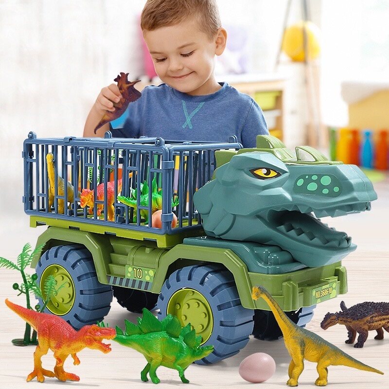 Kereta Dinosaur Truck Besar Children Large T Rex Triceratops Dinosaur ...