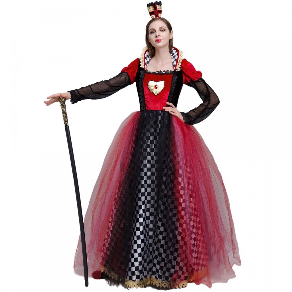 New Halloween Costume Alice in Wonderland Poker Queen Queen Peach Queen ...