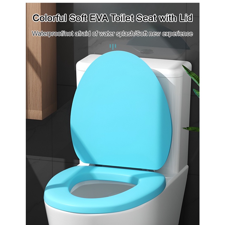 Soft toilet seat foam toilet seat thickened soft foam colorful soft toilet seat cover opfjxls5p1