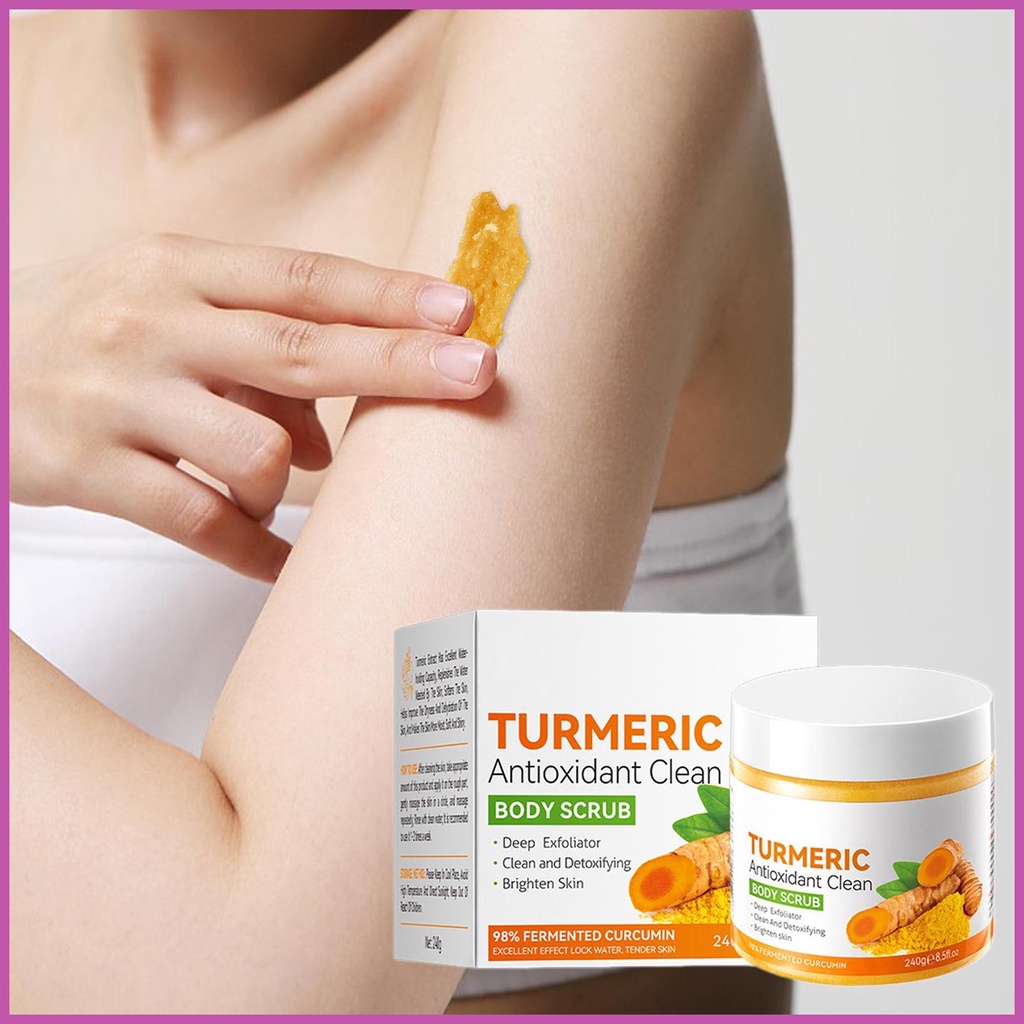 Turmeric Scrub Hydrating Skin Lightening Body Scrub Body Scrubs for All Skin Types Turmeric