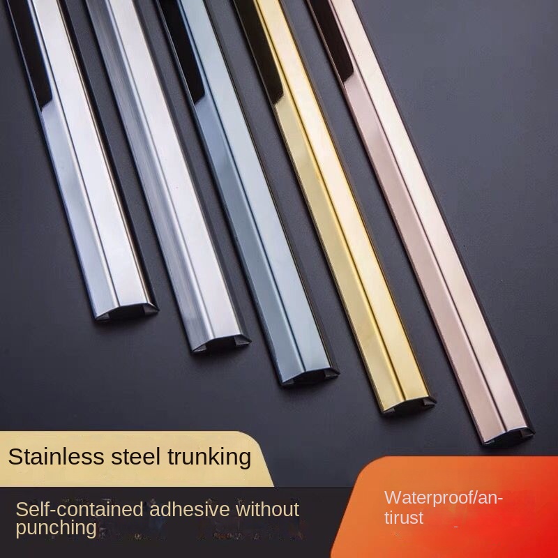 Stainless Steel Trunking Surface Mounted Geosyncline Crimping Trunking ...