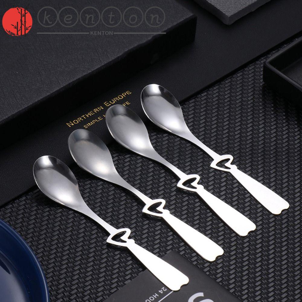 KENTON Coffee Spoons Dessert Cafe Stainless Steel Cartoon Cute Espresso Iced Tea Stirrer