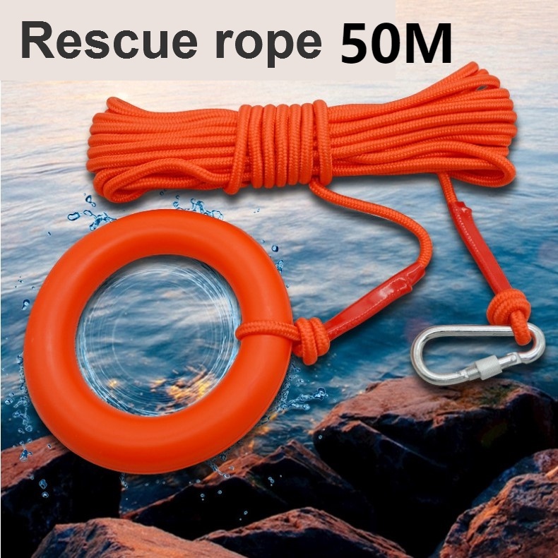 【Local Ready stock】50m Water Floating Life Line Rescues Throw Rope Bag ...