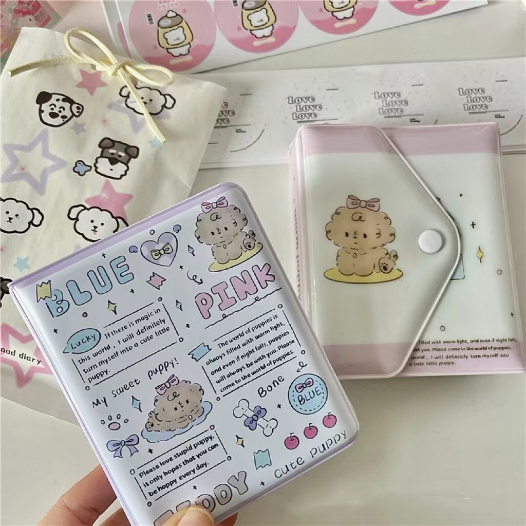 INS Cute Graffiti Single Grid Inch Idol Small Card Envelope Card Album  Polaroid Photo Albums