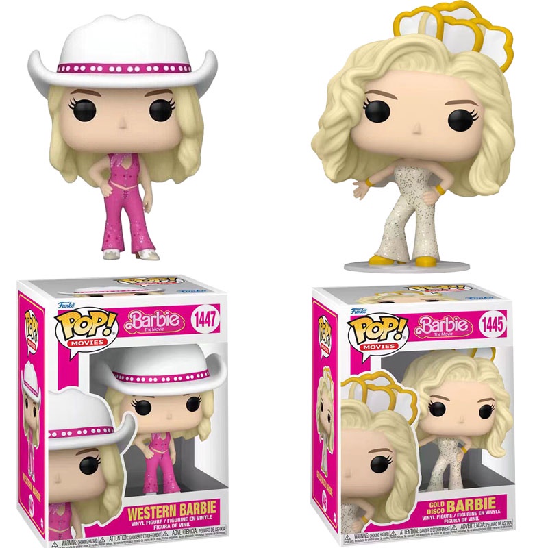 Funko Pop Barbie #1445 Western Barbie #1447 Action Figure Model Doll ...