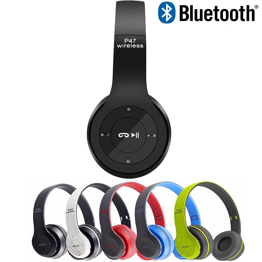 Wireless OnEar Headphone Bluetooth Headset Sports Headwear P47