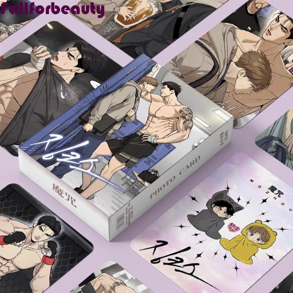 FALLFORBEAUTY 55pcs/set Korean BL Manwha Jinx Postcard, Paper Manwha ...