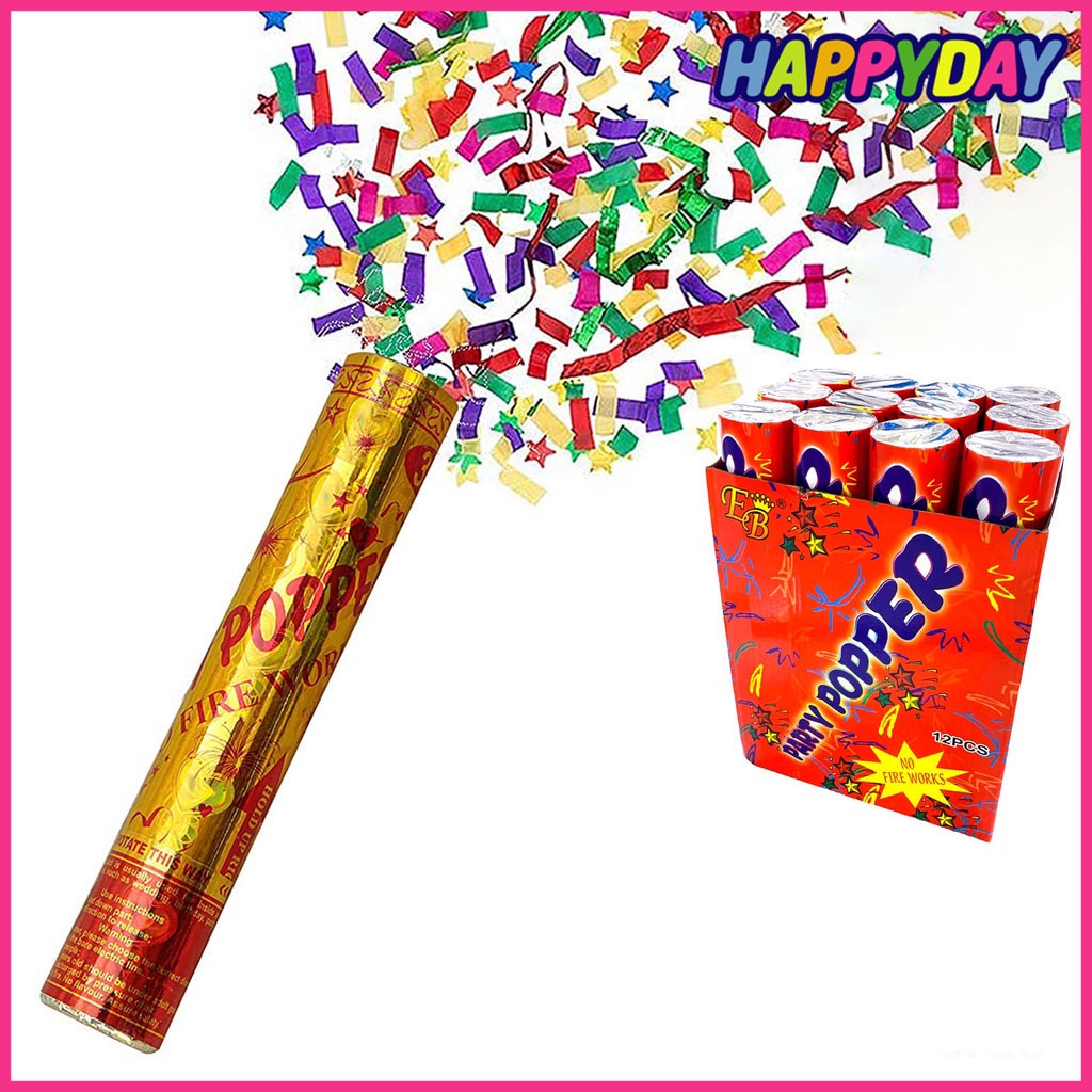 Party Poppers Confetti 30cm 40cm 50cm 60cm 1221xx Shopee Philippines