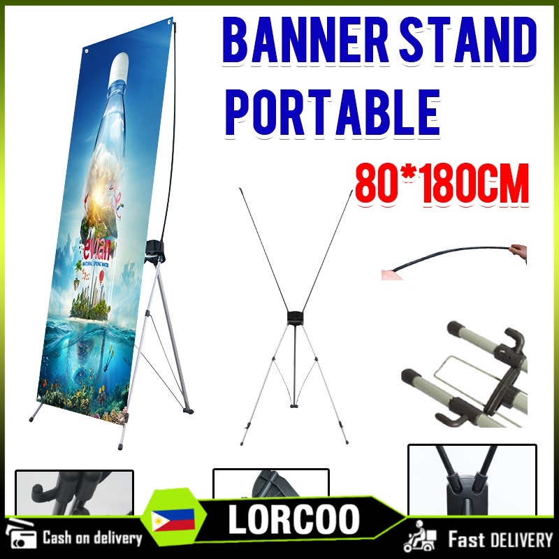 Premium X Banner Display Stand used for Tarpaulin Banners | Shopee ...