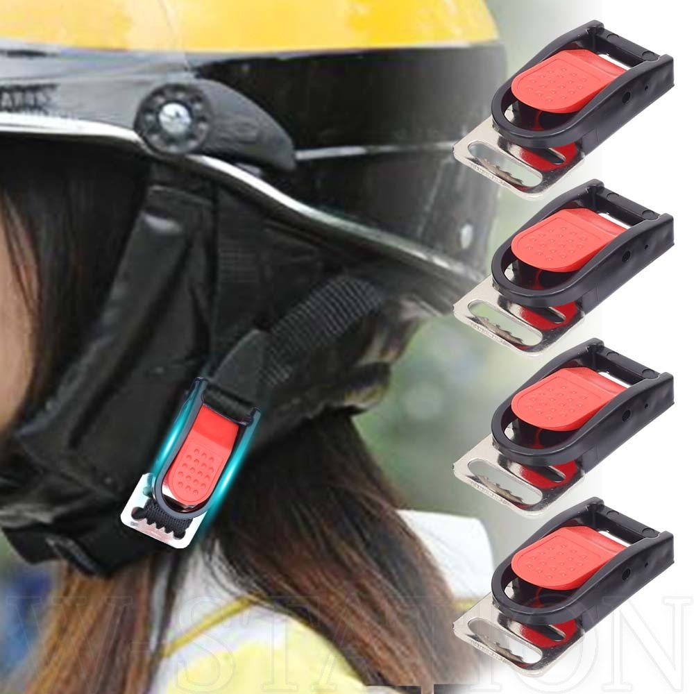 Durable Helmet Chin Strap Locking Buckle / Universal Helmet Metal Clip