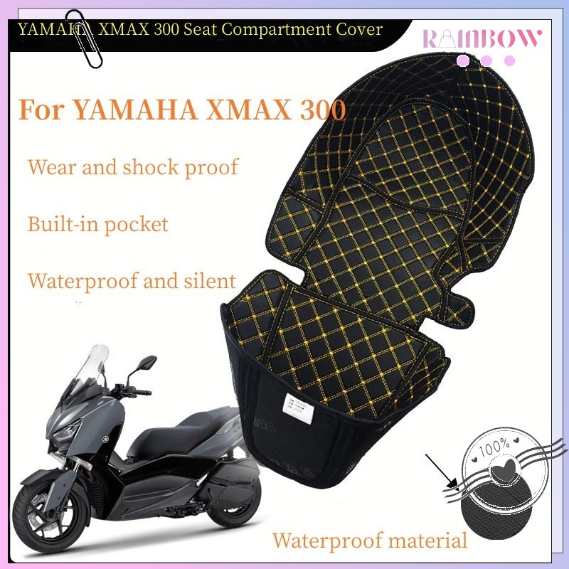 Motorcycle Storage Compartment Liner For YAMAHA XMAX 300 PU Leather