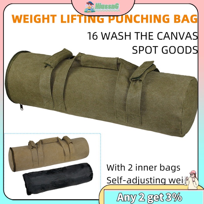 HUS Weighted Training Sandbag Exercise Sand Bags Heavy Duty Workout Gym