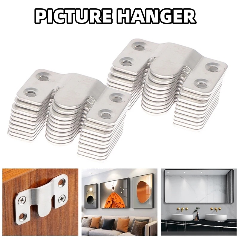Photo Frame Picture Mirror Wall Hanger/ Stainless Steel Interlock
