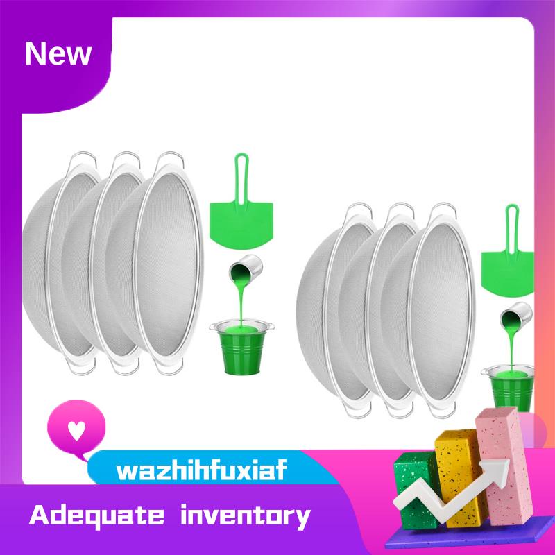 wazhihfuxiaf Fine Mesh Paint Strainer 60 Mesh Stainless Steel Paint Strainer Fits 5Gallon
