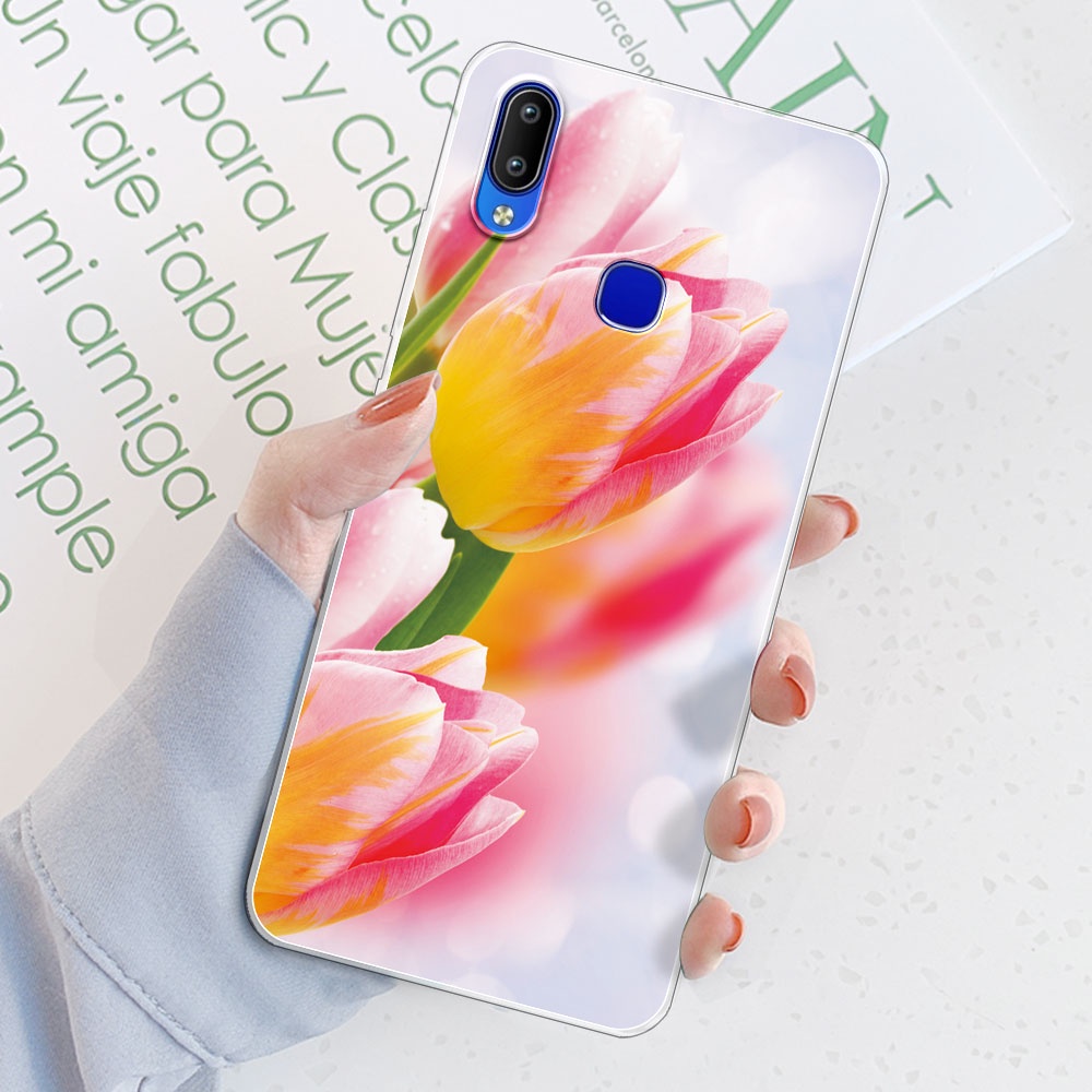 Vivo Y91 1807 1811 Case Casing VIVO 1807 1811 Y91 Y 91 Flower Marble  Phone Back Cover Silicone Soft Transparent TPU Bumper Shell - Main Image