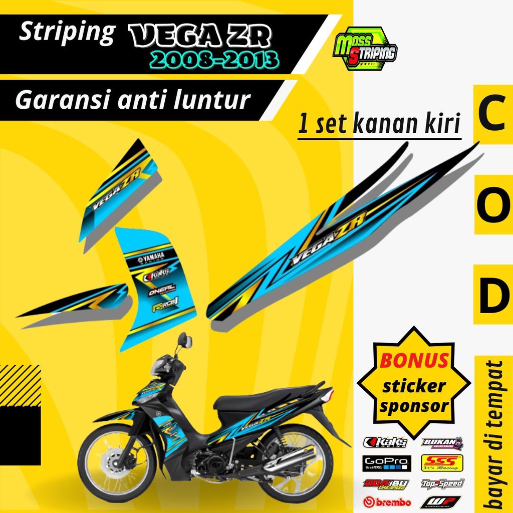 Striping Sticker Lis decal Motorcycle YAMAHA VEGA ZR 2008 2009 2010 ...