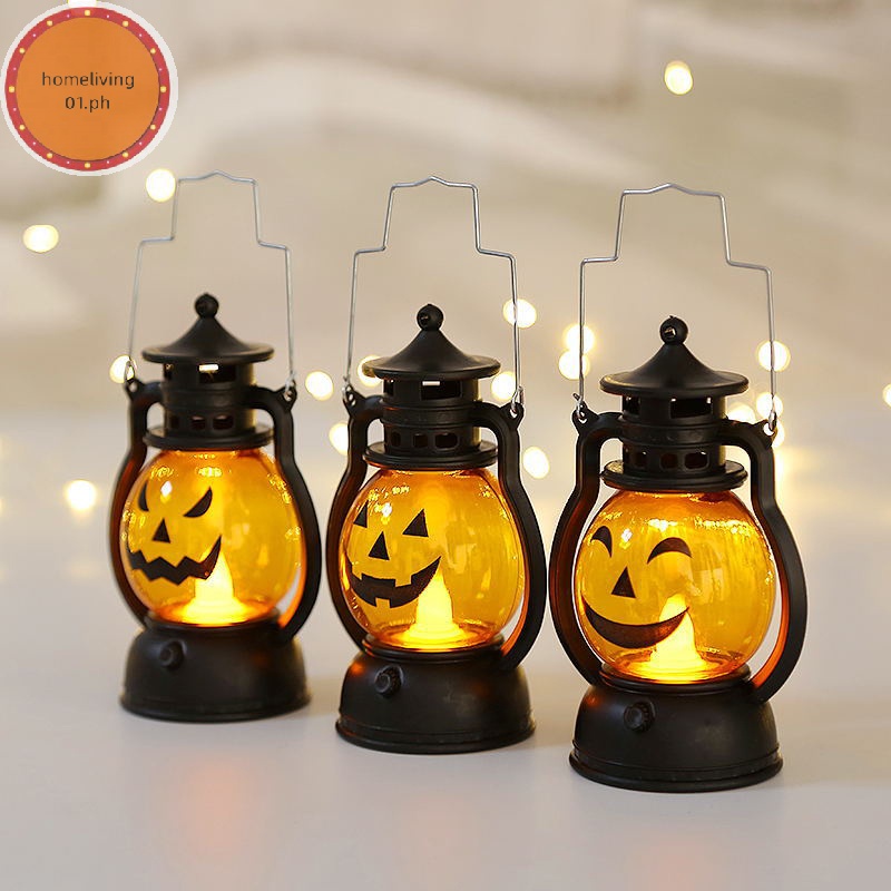 homeliving01 LED Haloween Pumpkin Ghost Lanter Light Halloween ...