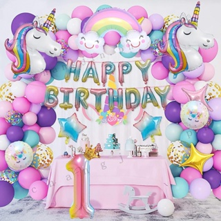 Unicorn Birthday Party Decorations Supplies Unicorn Party Tableware Kit Set  for Girls - Include Balloons Garland Kit, Birthday Banner, Unicorn Foil  Balloons - China Holiday Decoration and Baby Shower price