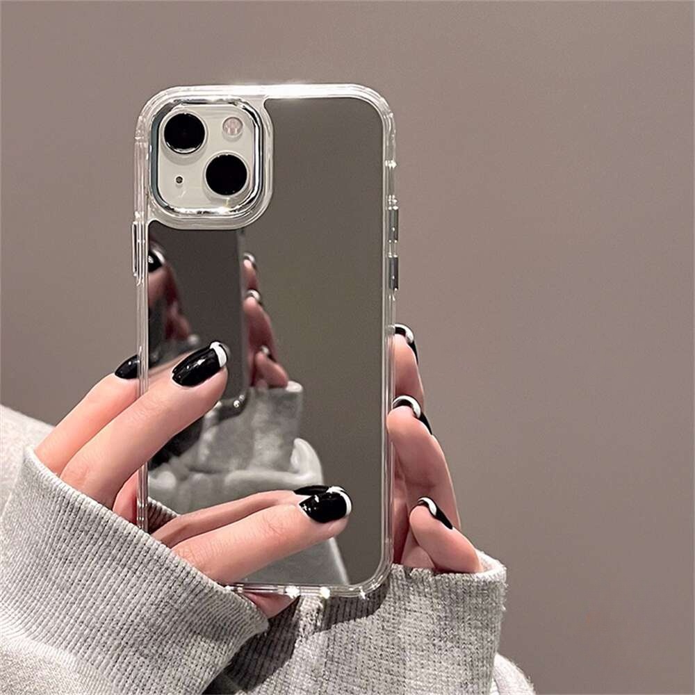 For iPhone X Xs XR Max 11 12 13 Pro Max 14 15 Plus Pro Max Luxury Makeup  Mirror Phone Case