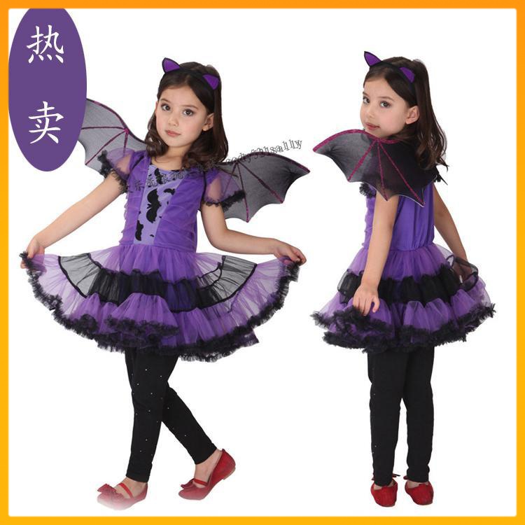 Halloween children's clothing girls and witches costume medium and big ...