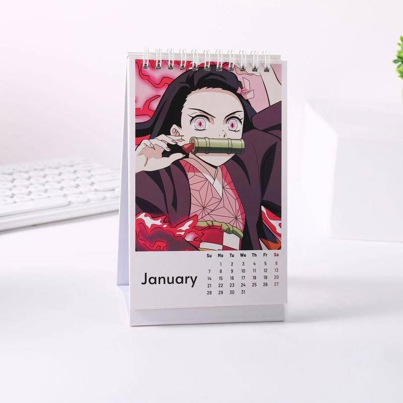 2024 Demon Slayer kimetsu no yaiba Desk Calendars Anime SPYxFAMILY Anya