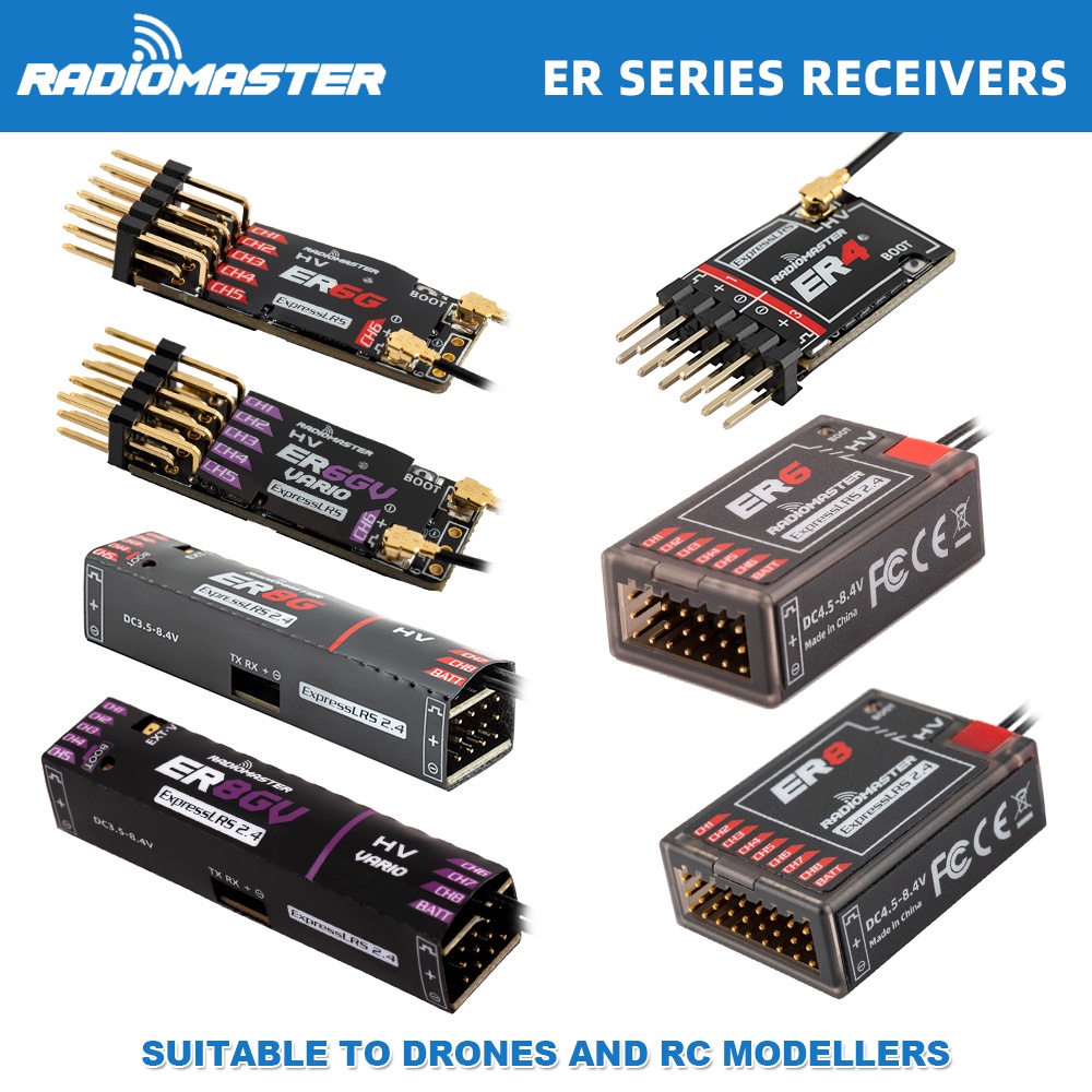 Radiomaster PWM Mini Receiver ER4 ER6 ER6G ER6GV ER8 ER8G ER8GV for ...