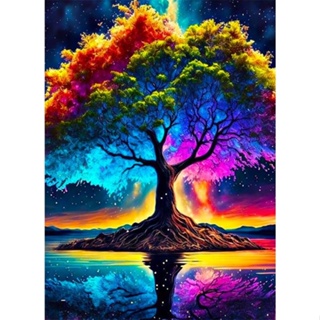1pc Large Size Diamond Painting Kits For Adults, Guitar Tree Landscape  Paint With Full Round Diamonds Embroidery Pictures Arts Kits Diamond Art  Kits F