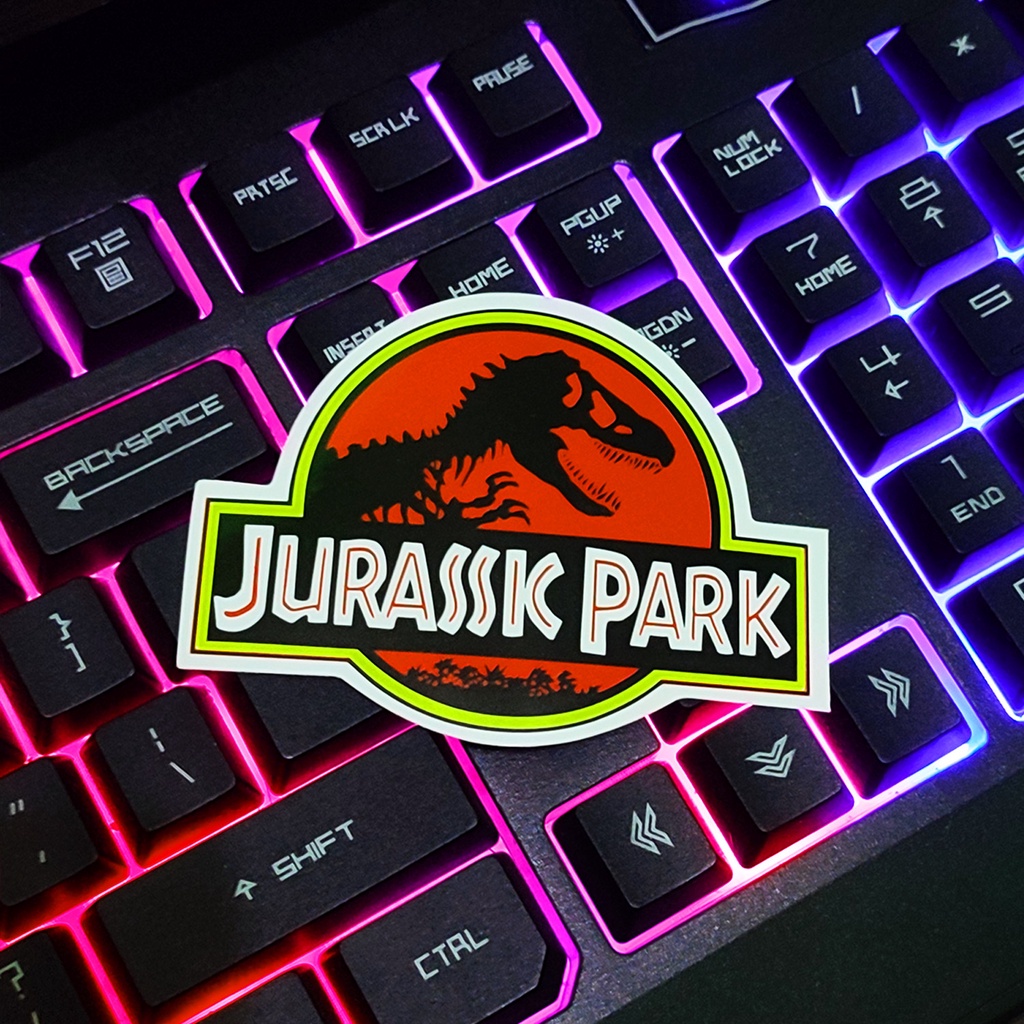 Jurasik PARK Aesthetic PACK Stickers | Hp TUMBLER Sticker | Helmet ...