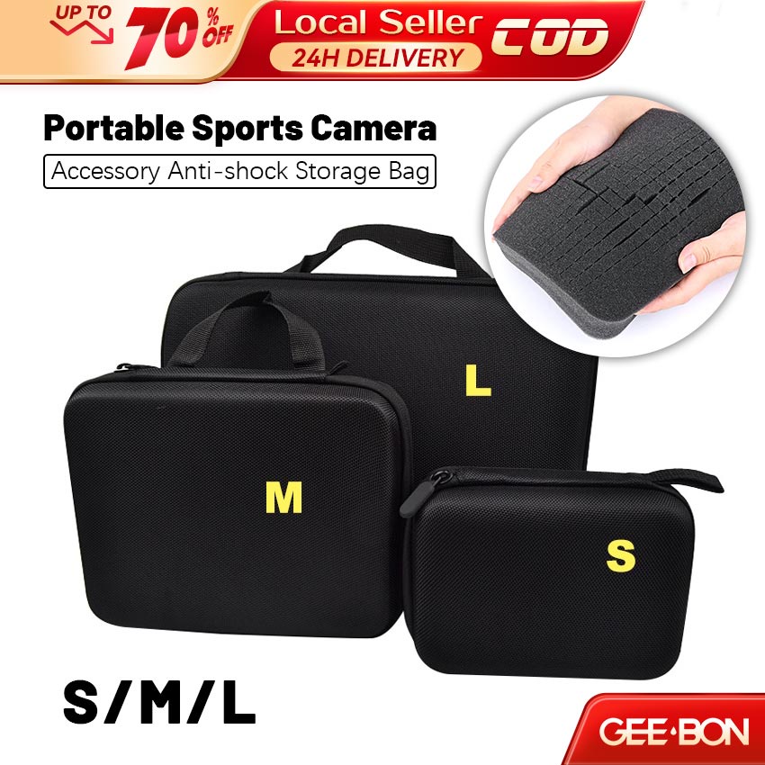 GEEBON Handbag for Action Camera Action Bag Portable Hard Case for