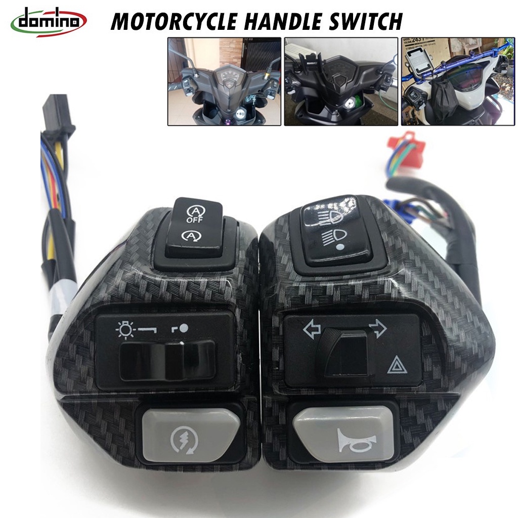 Domino Handle Switch With Hazard Light Switch For Aerox / MIO Left ...