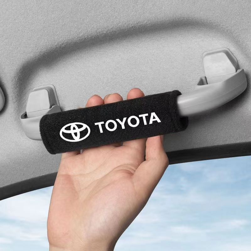 Toyota Car Roof Pull Gloves Car Inner Door Armrest Covers Fluff Handle